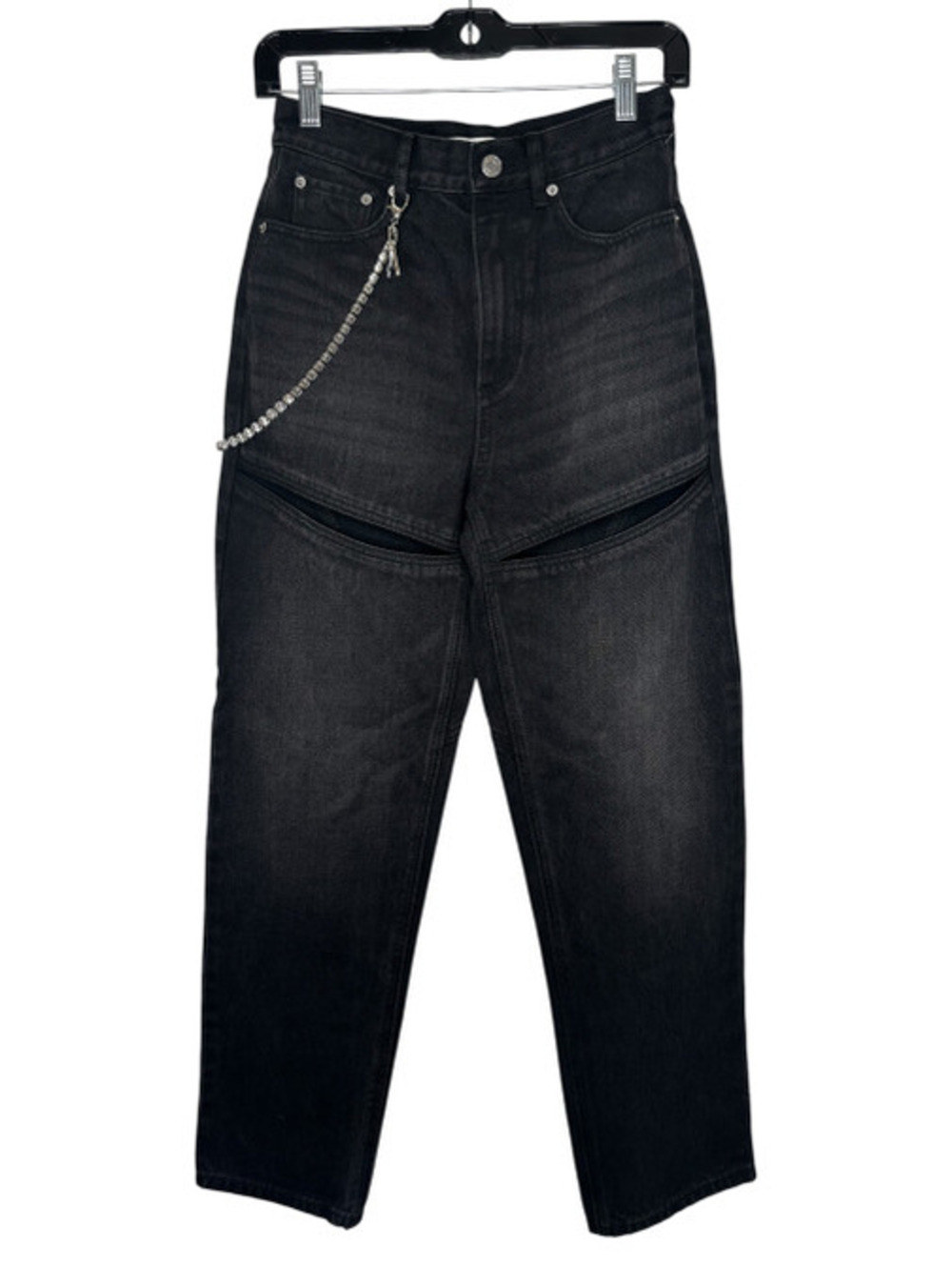 AREA Slit Jeans NWT
